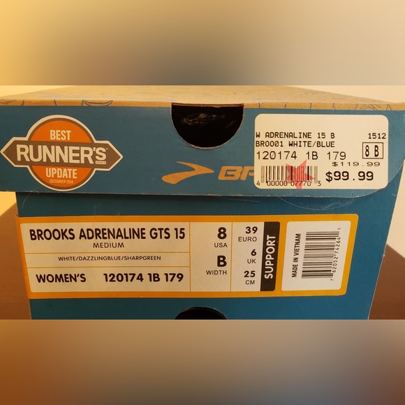 NIB Brooks Adrenaline GTS 15 Shoes - Picture 4 of 4